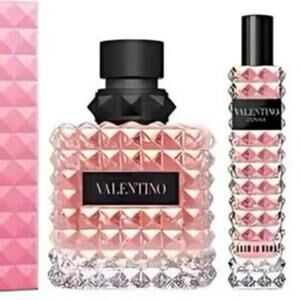 NEW Valentino Born in Rome Eau de Parfum set 1.7 large .5 oz travel Christmas